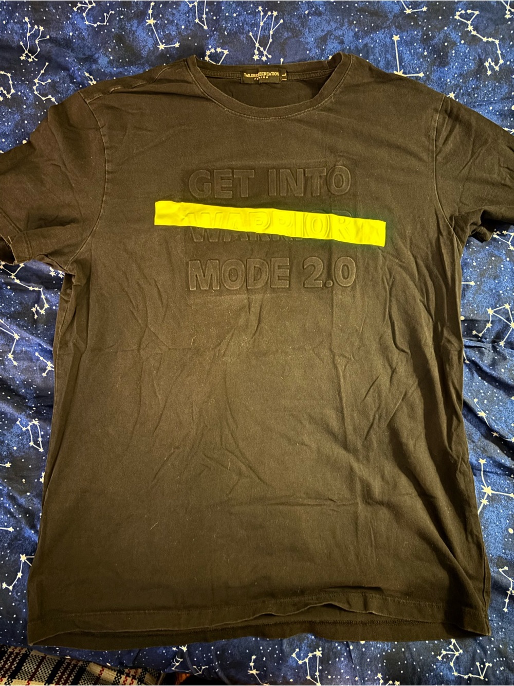 Black Graphic 'Get Into Warrior Mode 2.0' Men's T‑Shirt